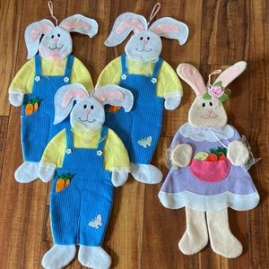 Easter Bunny window decorations set of 5